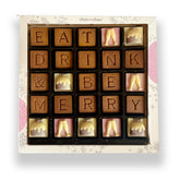 Eat, Drink & Be Merry Chocolate Message Box